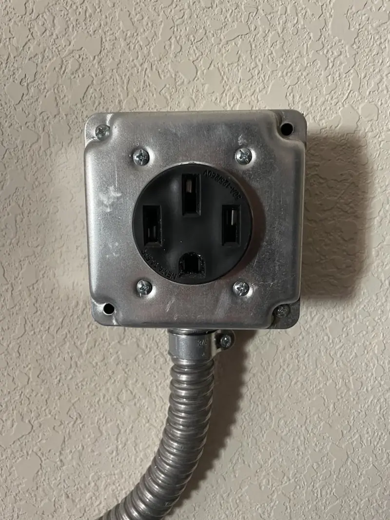 NEMA 14-50 outlet installed for Electrical Panel Upgrade in Covington